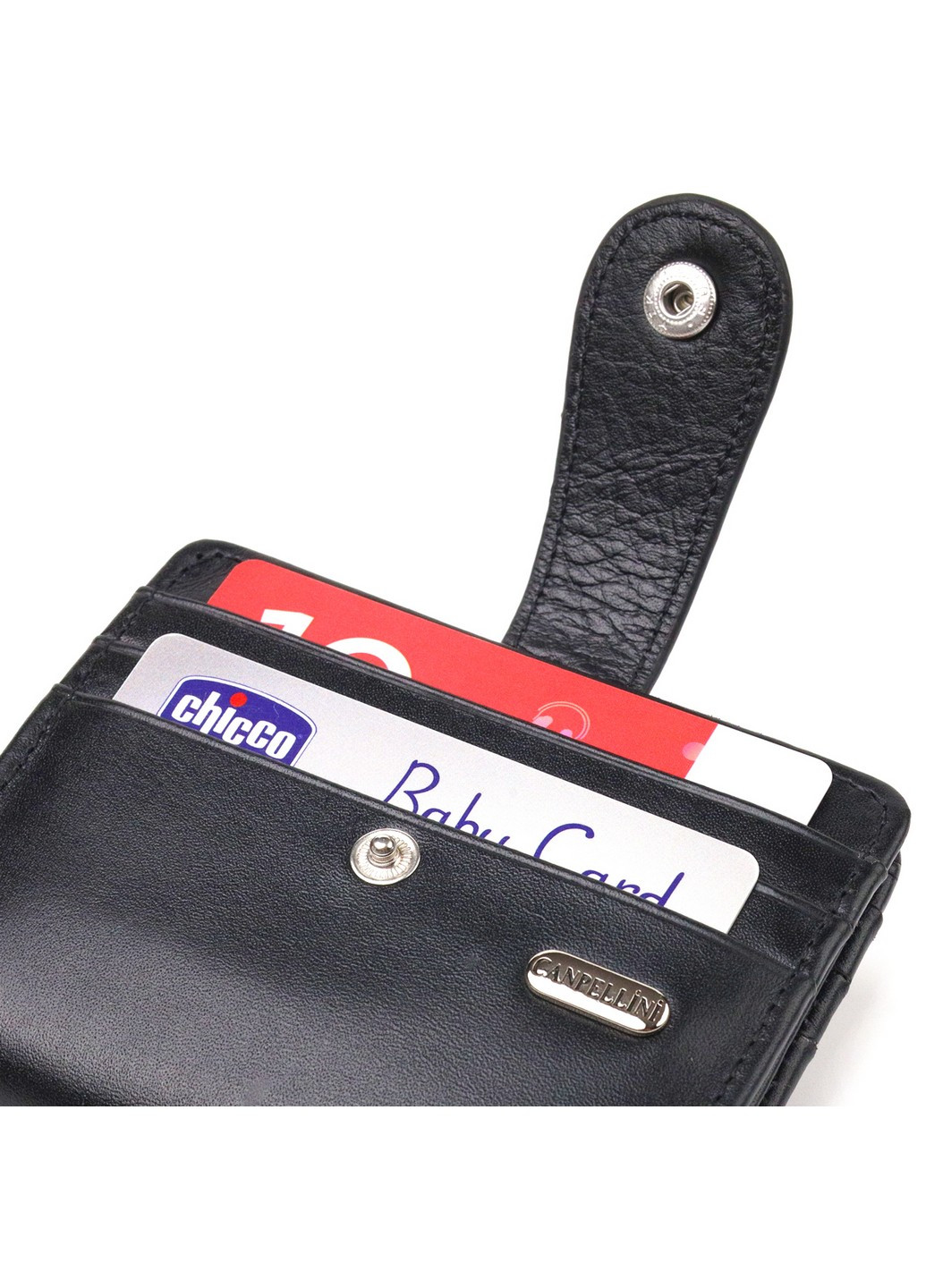 Чоловічий шкіряний гаманець 10,6х9х1 см Canpellini (259244213)