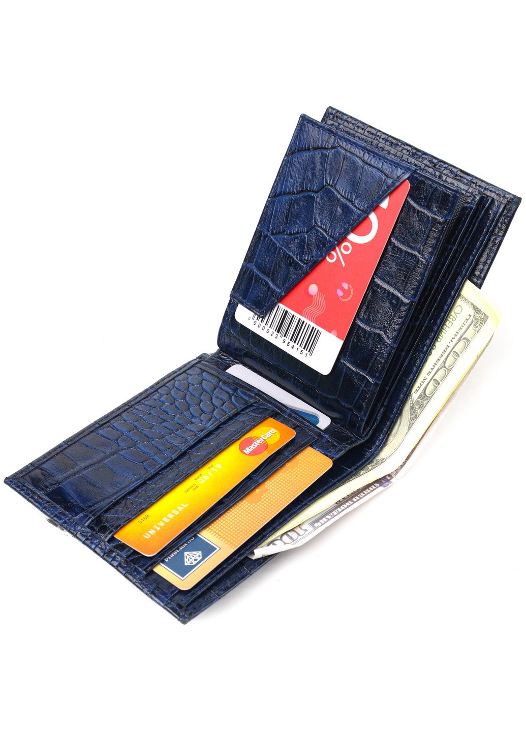 Чоловічий шкіряний гаманець 11,5х9,8х1 см Canpellini (259244251)