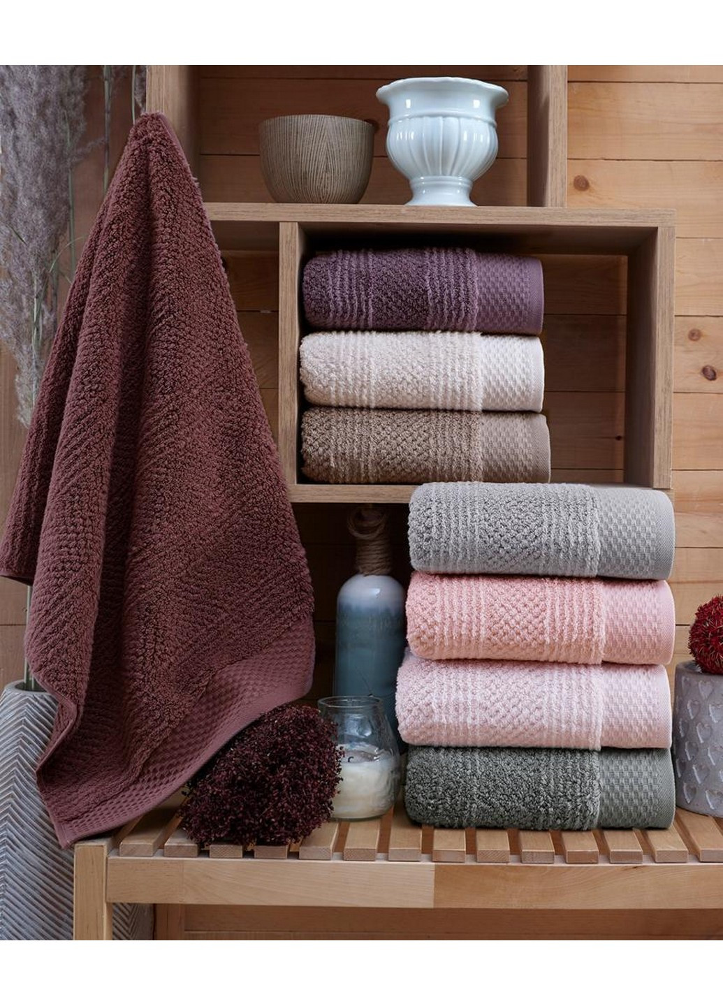 Набір бавовняних рушників для ванної Microcotton Juliet (4 штуки) 50х90 см Sikel комбінований