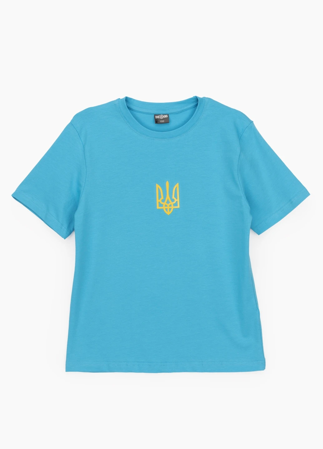 Блакитна літня футболка Demos
