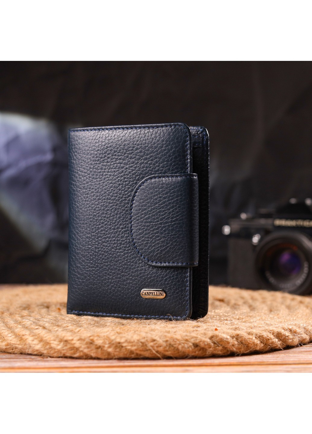 Жіночий шкіряний гаманець 10х13х1,5 см Canpellini (259246312)
