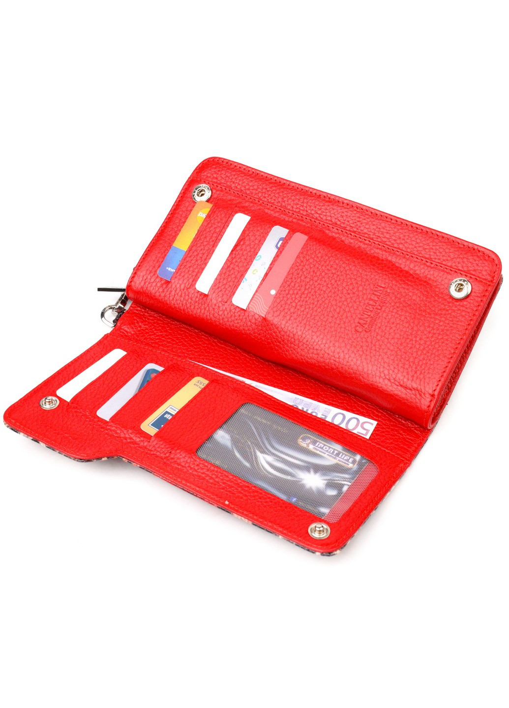 Женский кожаный кошелек 20х10,5х3 см Canpellini (259247325)