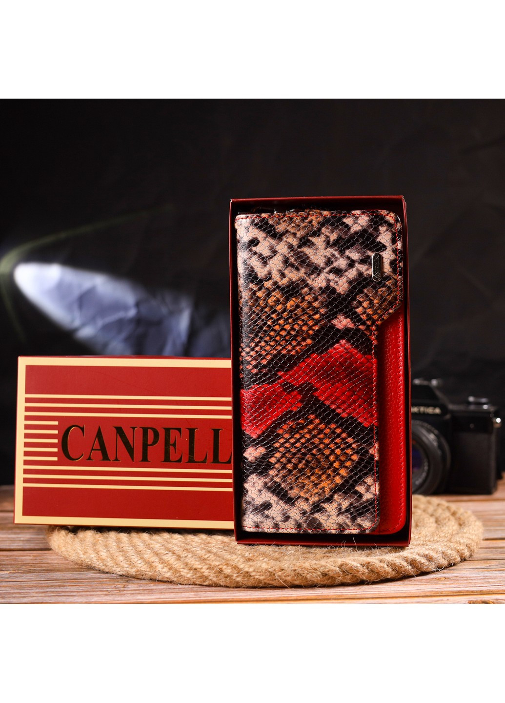 Женский кожаный кошелек 20х10,5х3 см Canpellini (259247325)