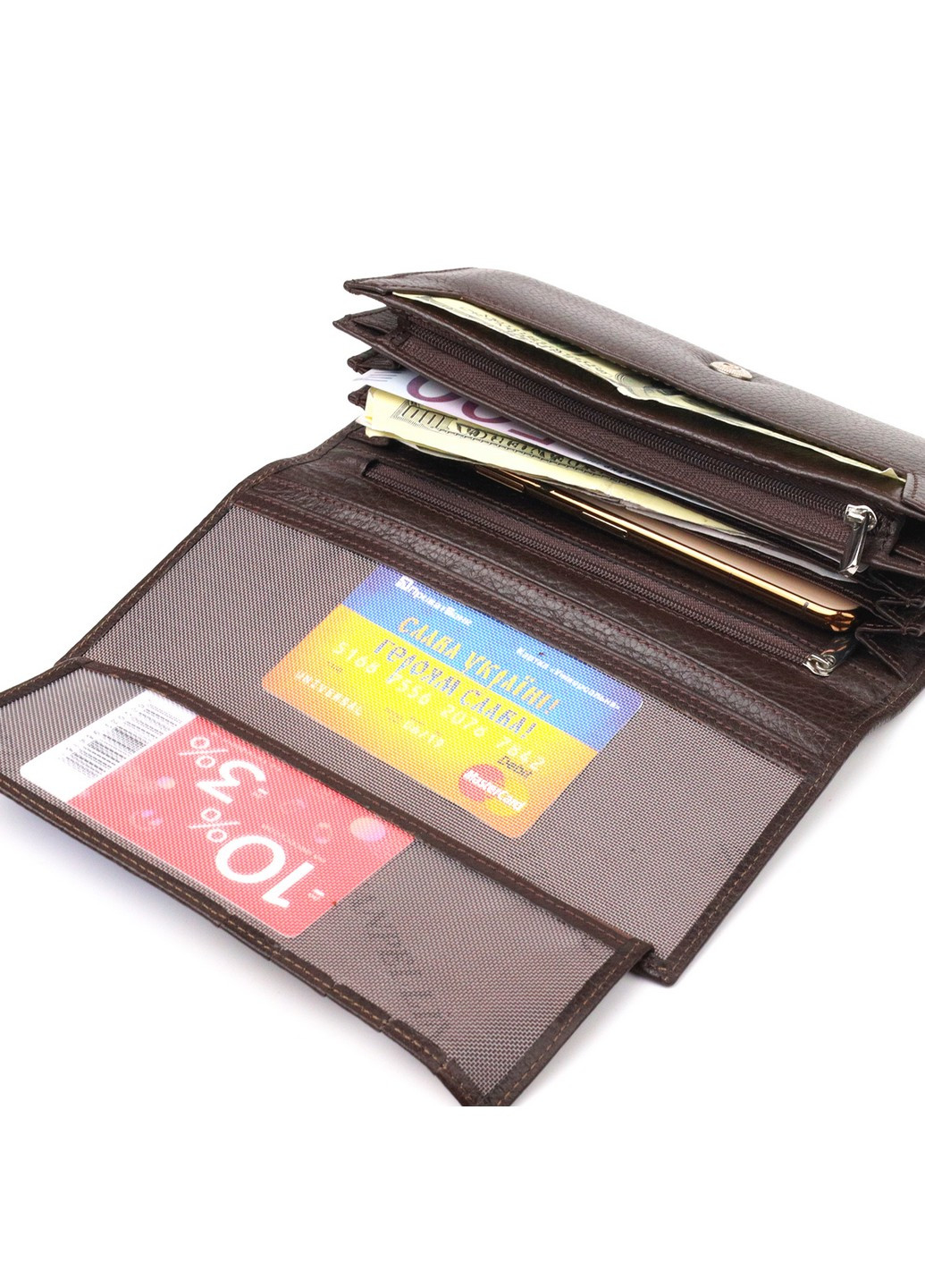 Жіночий шкіряний гаманець 19,2х10,2х2,5 см Canpellini (259246296)