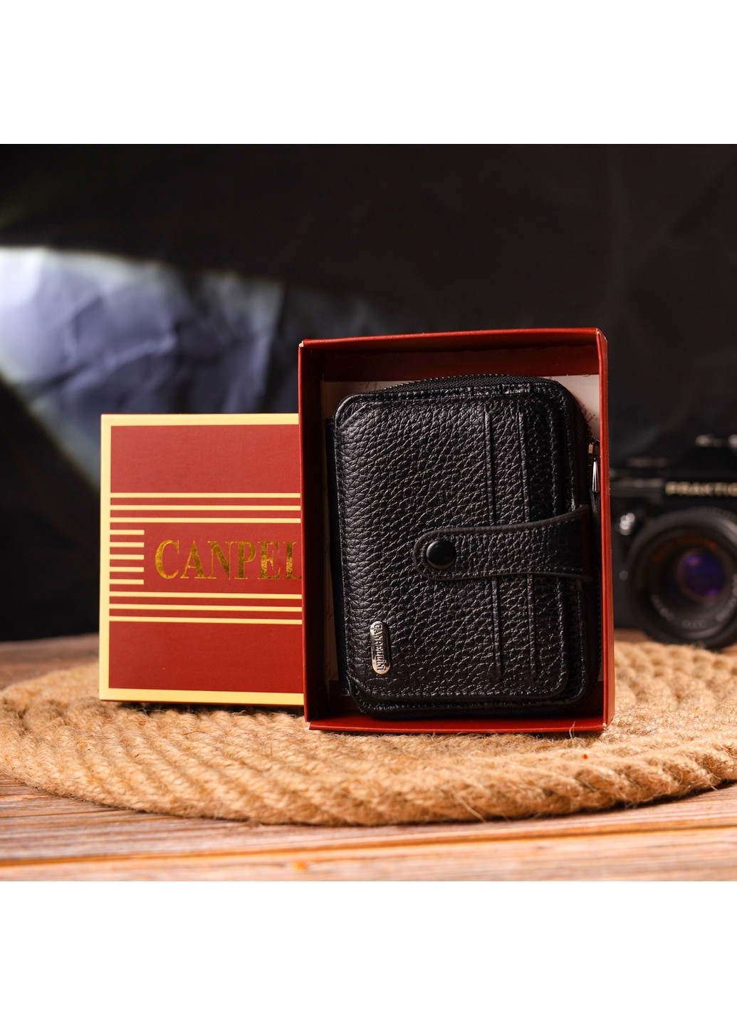 Жіночий шкіряний гаманець 10,8х8,5х2 см Canpellini (259246316)