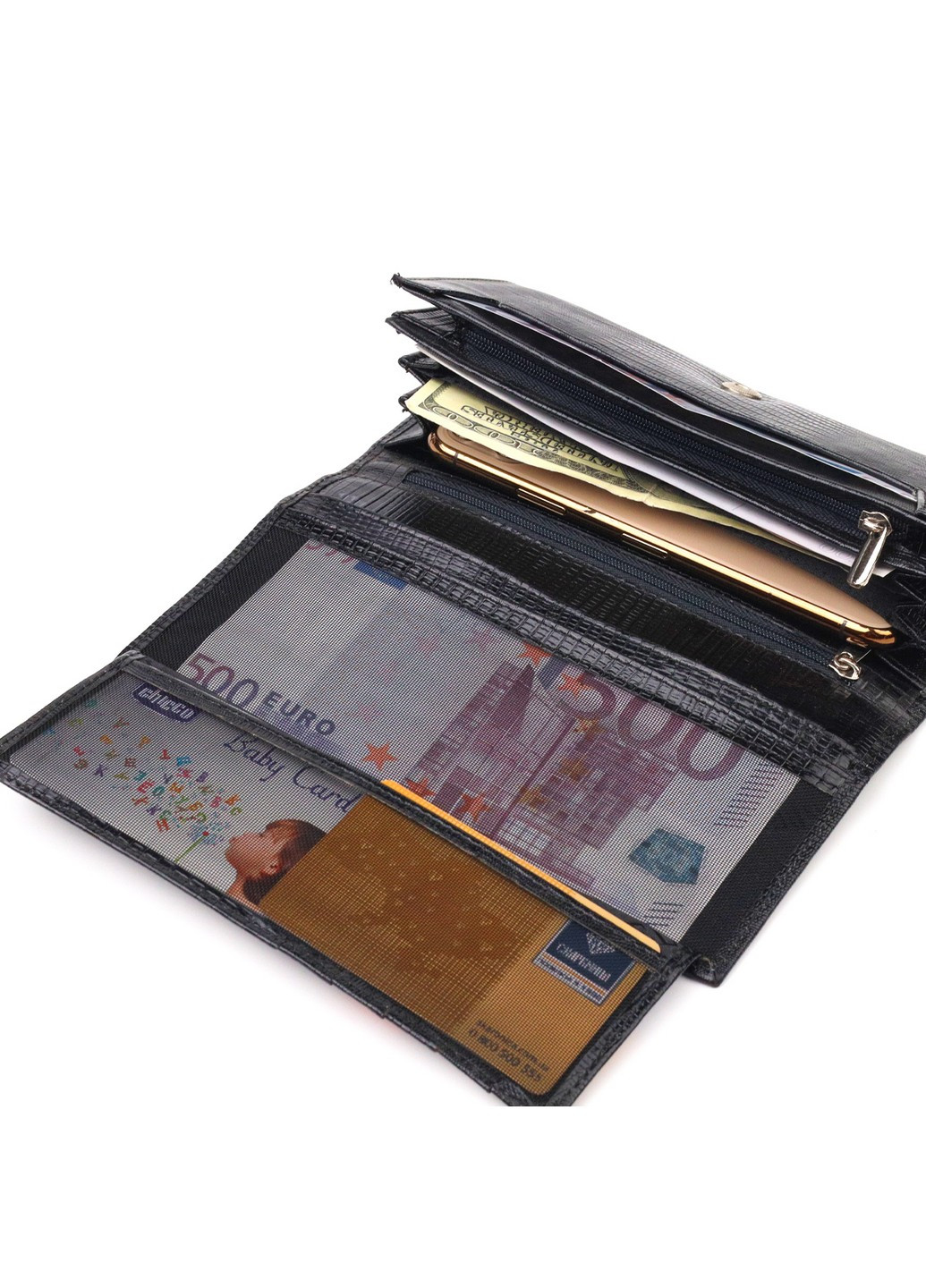 Женский кожаный кошелек 19,2х10,2х2,5 см Canpellini (259247296)