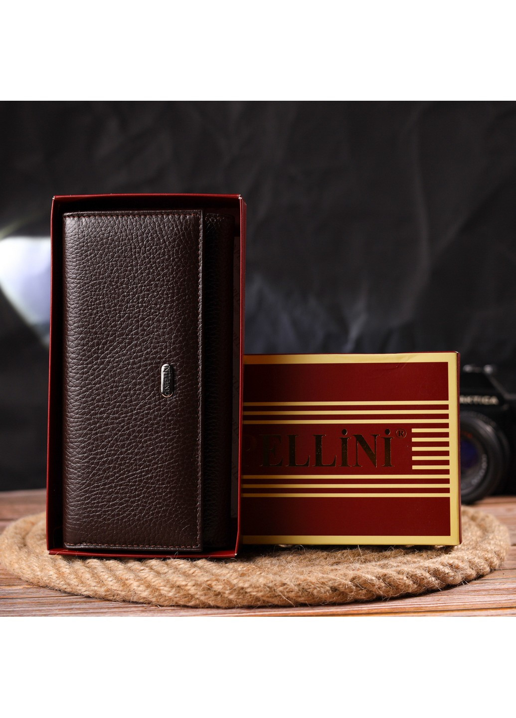 Жіночий шкіряний гаманець 17,7х9х2 см Canpellini (259247242)