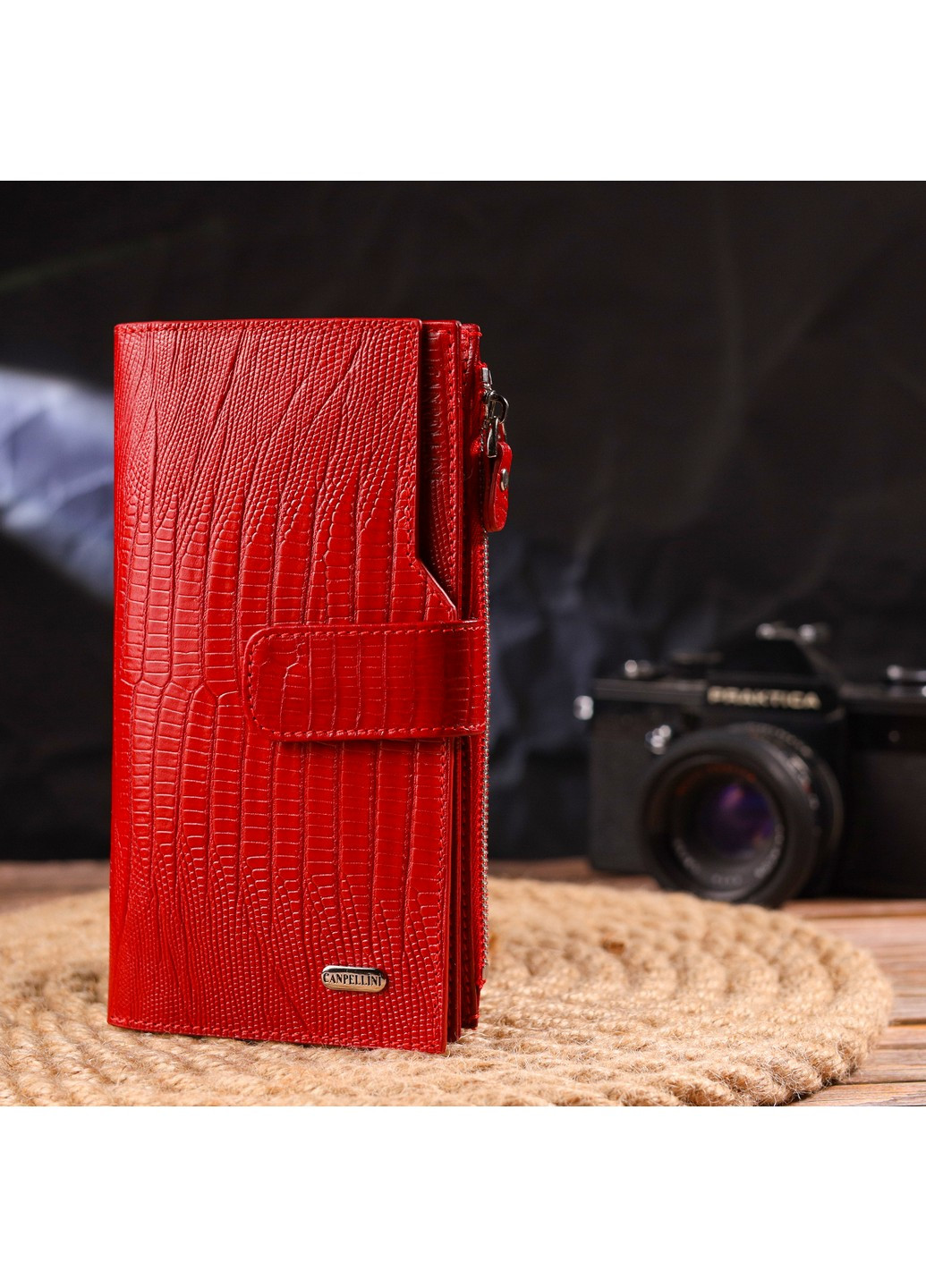 Жіночий шкіряний гаманець 10х18,7х2 см Canpellini (259247269)