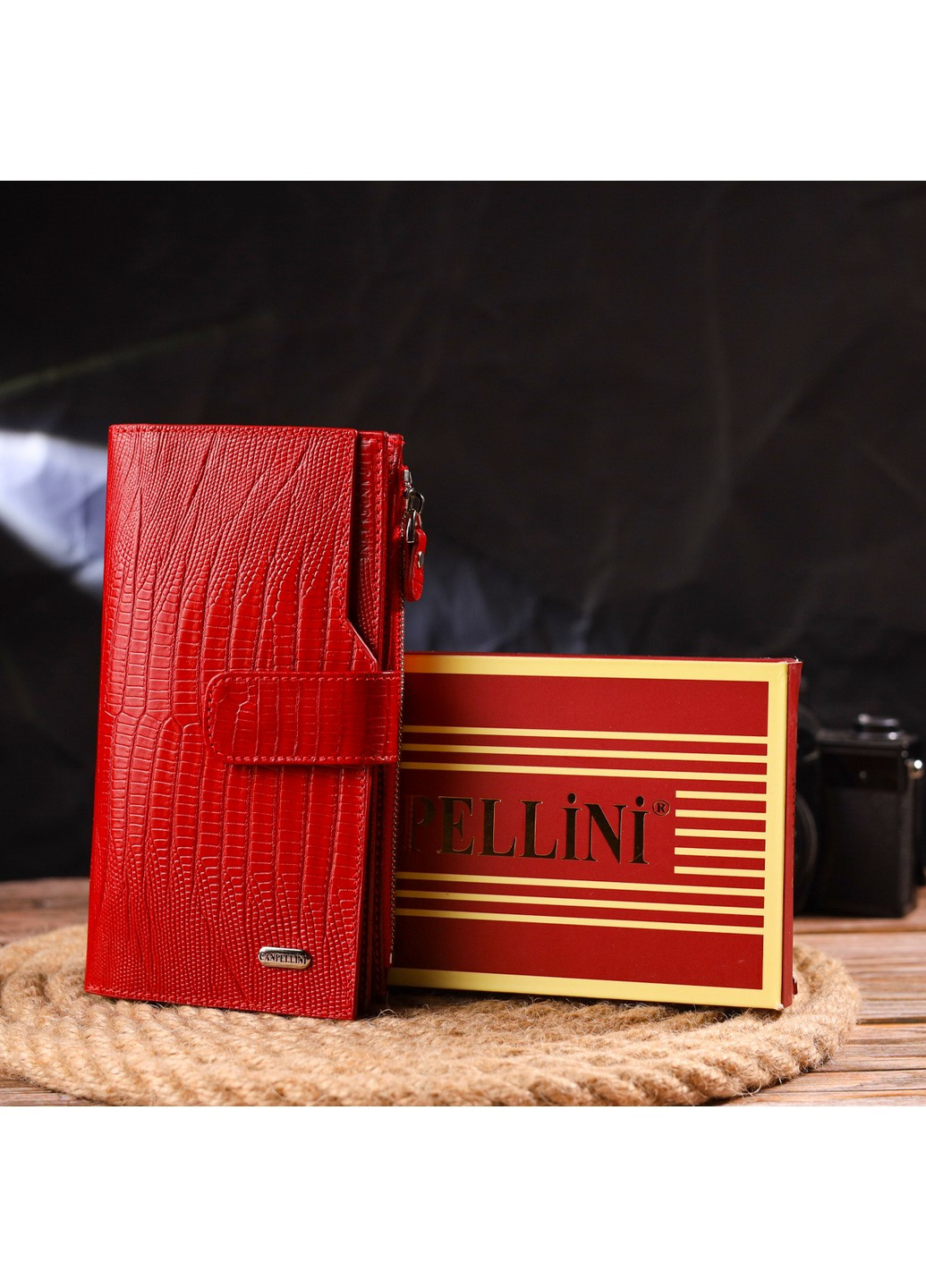 Жіночий шкіряний гаманець 10х18,7х2 см Canpellini (259247269)