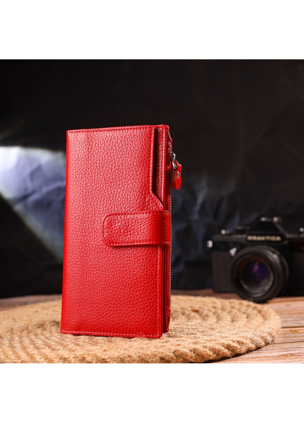 Жіночий шкіряний гаманець 10х18,7х2 см Canpellini (259246292)