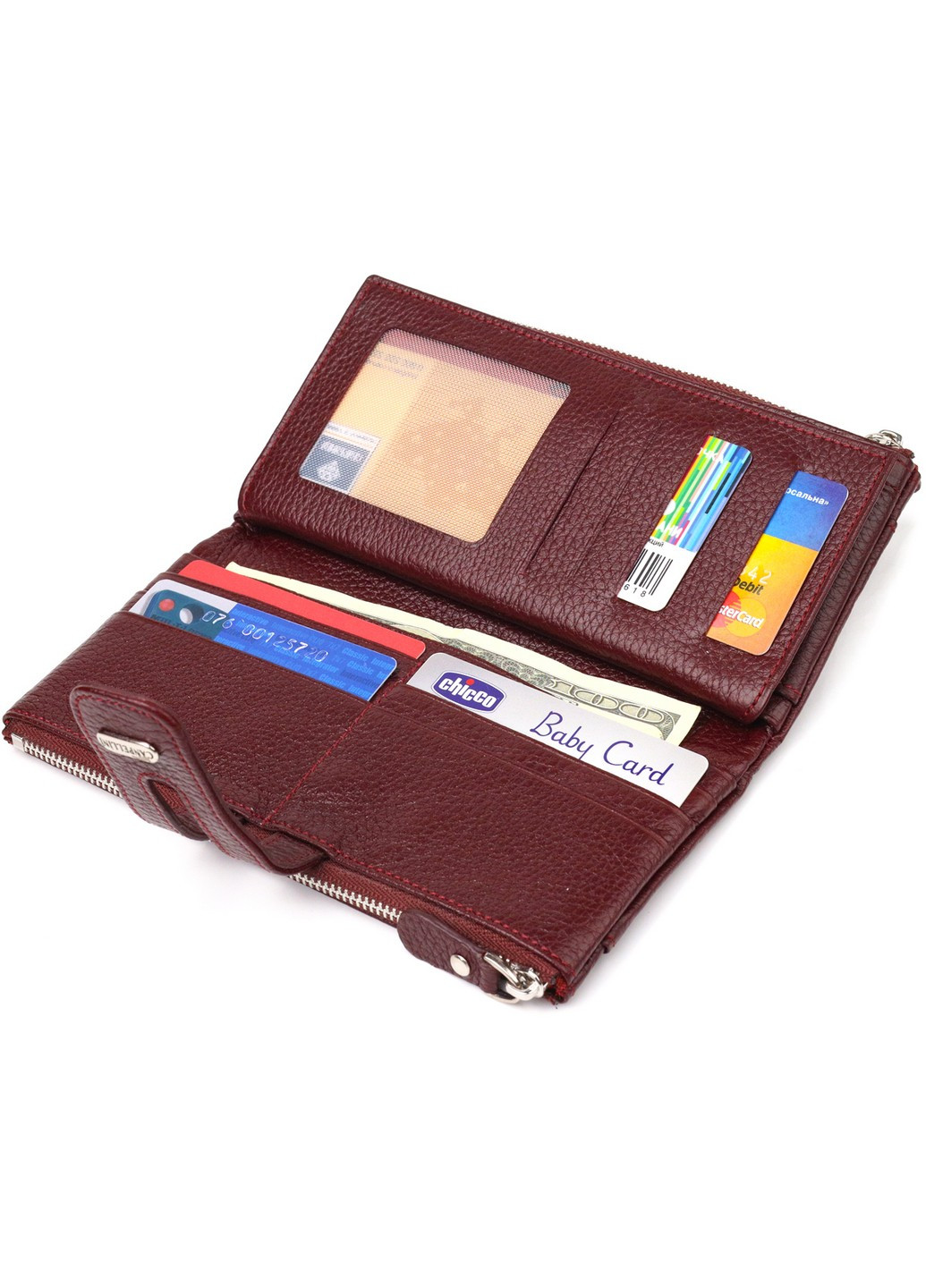 Женский кожаный кошелек 19х9,5х1,5 см Canpellini (259247314)