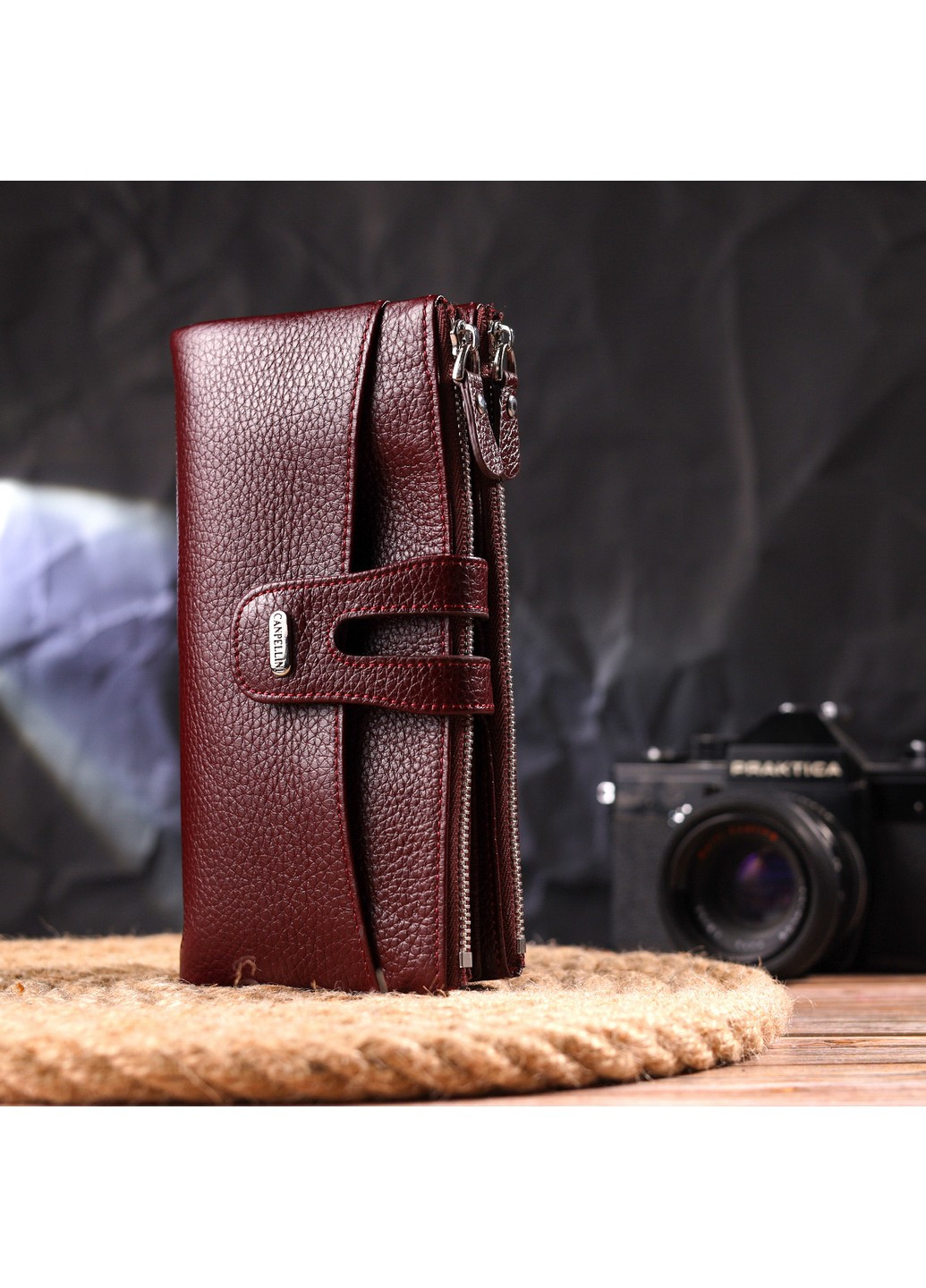 Женский кожаный кошелек 19х9,5х1,5 см Canpellini (259247314)