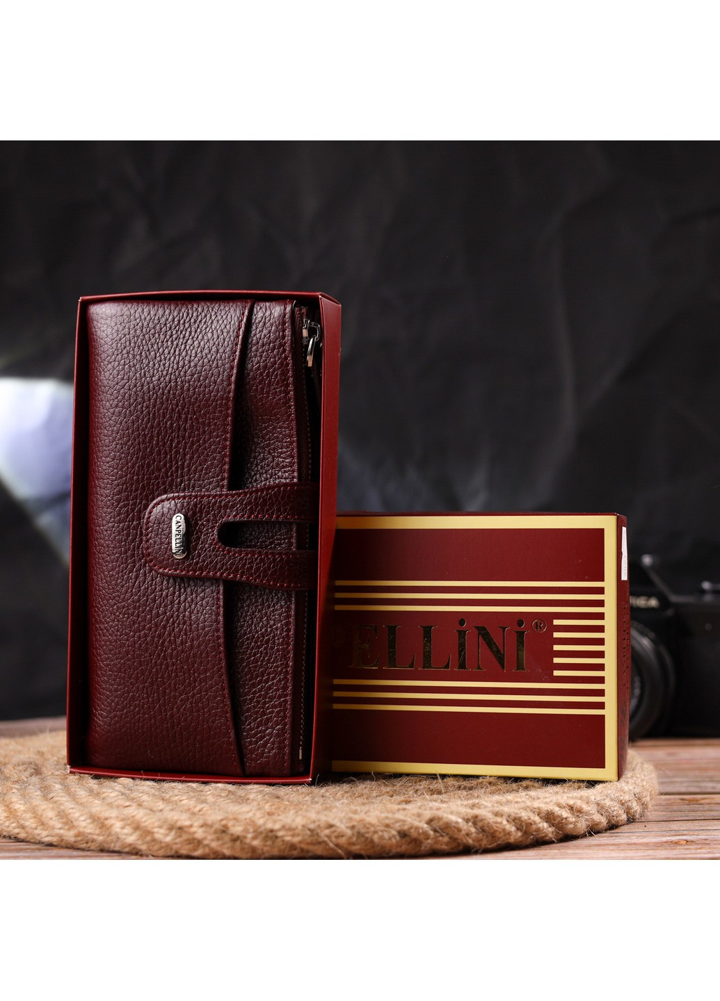 Женский кожаный кошелек 19х9,5х1,5 см Canpellini (259247314)