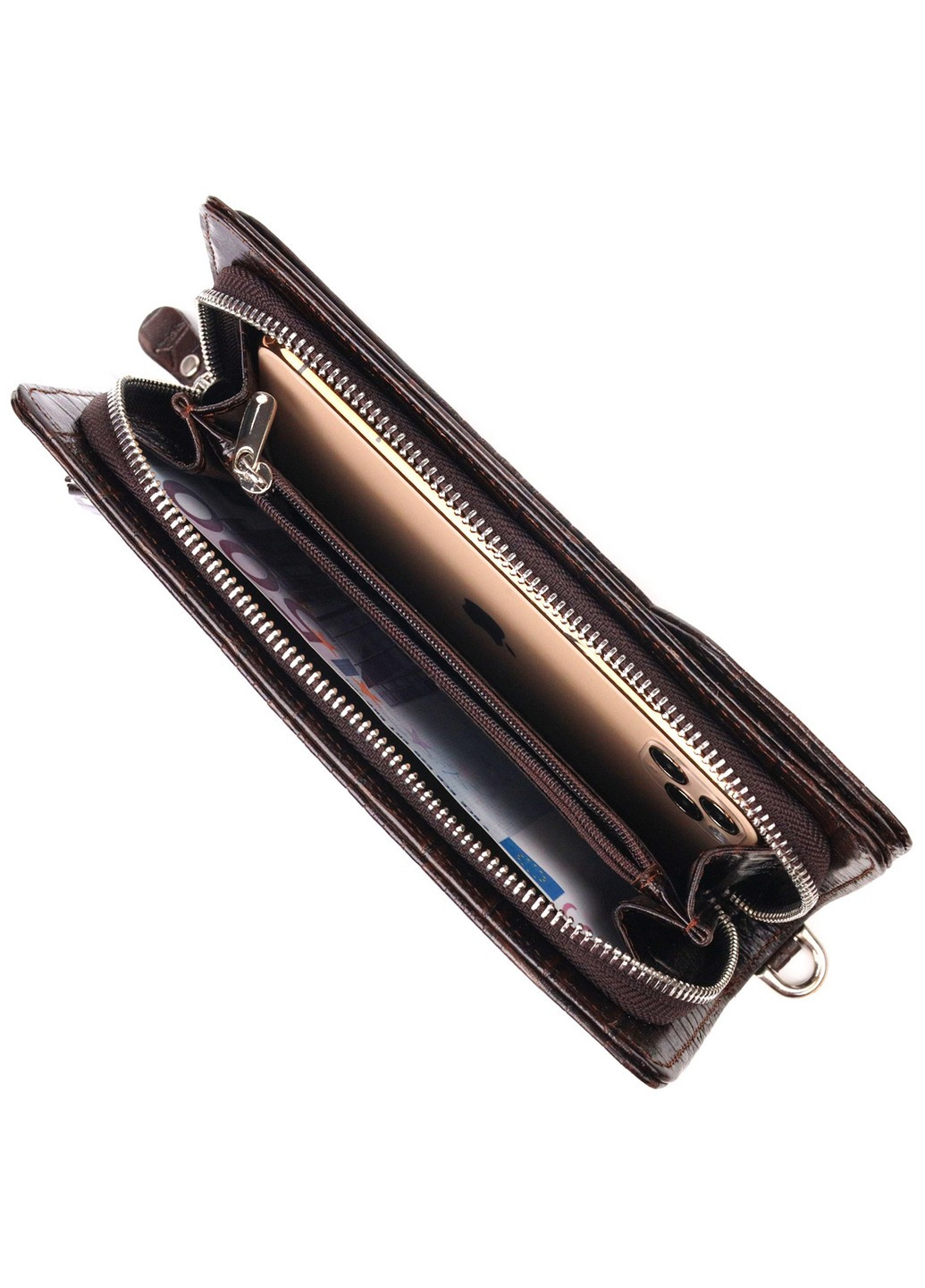 Жіночий шкіряний гаманець 20х10,5х3 см Canpellini (259247255)