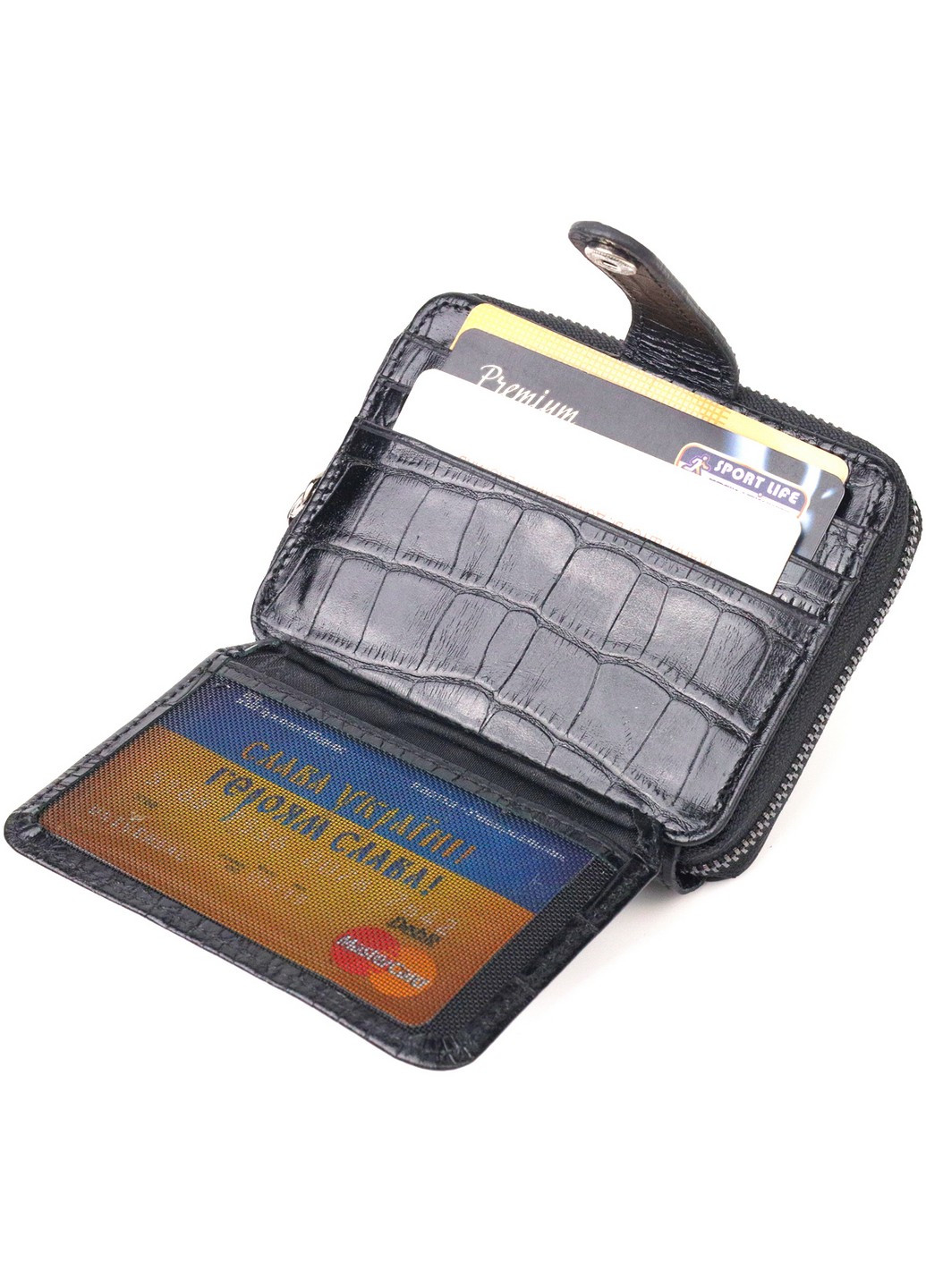 Жіночий шкіряний гаманець 10,8х8,5х2 см Canpellini (259246308)