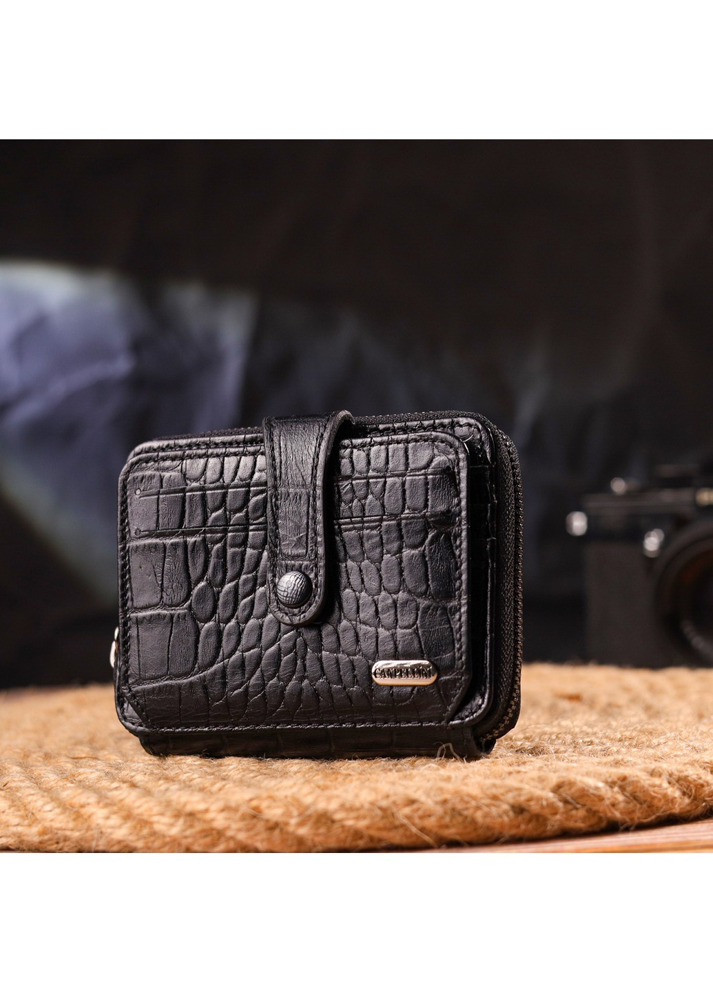 Жіночий шкіряний гаманець 10,8х8,5х2 см Canpellini (259246308)