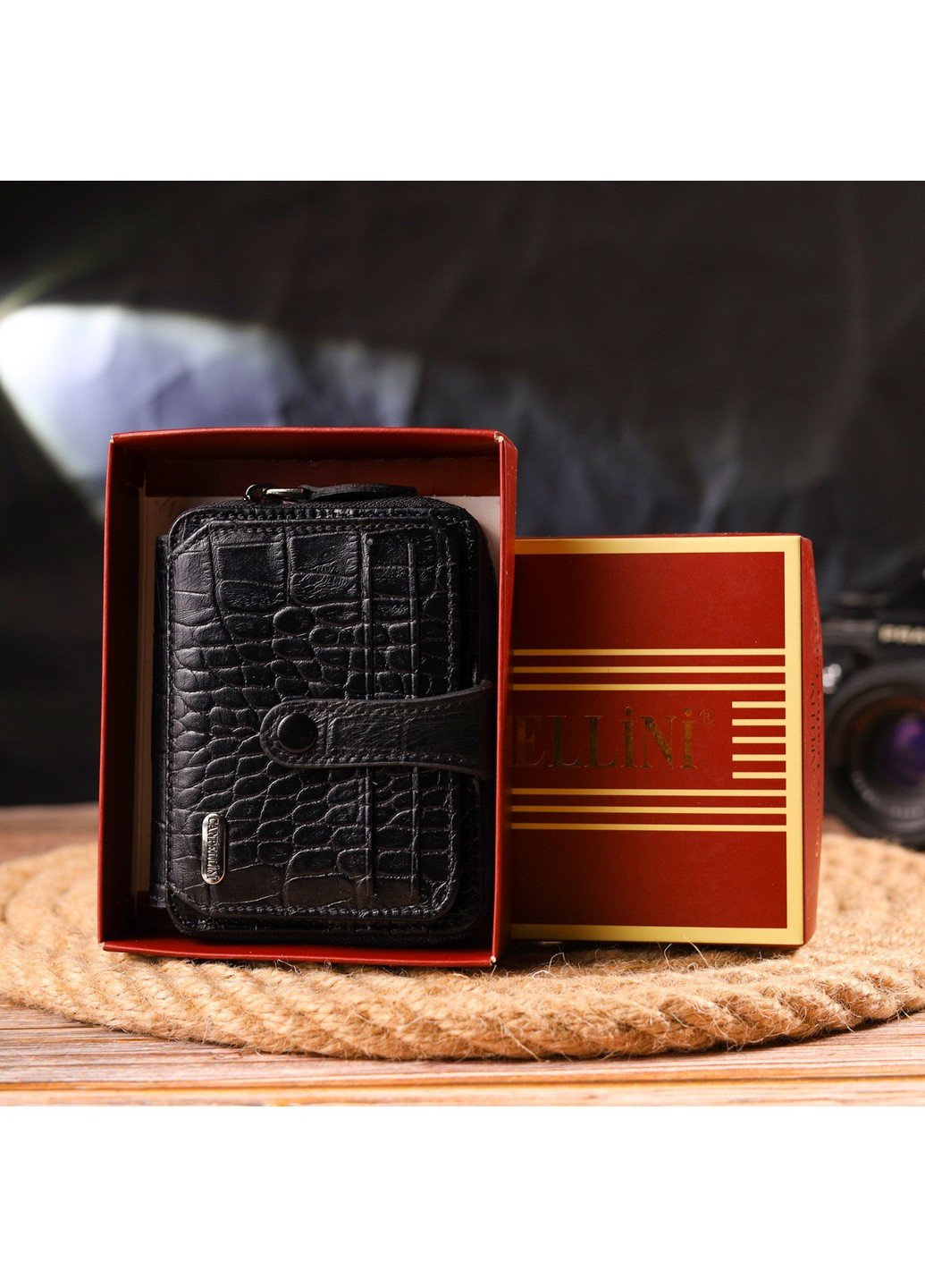 Жіночий шкіряний гаманець 10,8х8,5х2 см Canpellini (259246308)