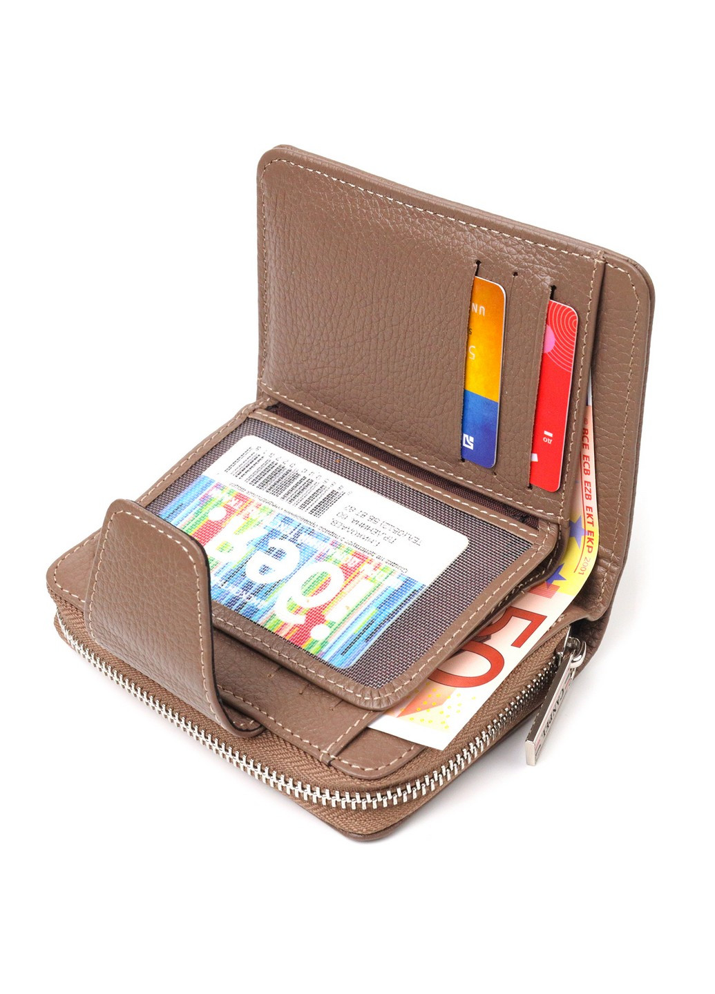 Женский кожаный кошелек 9,5х13,2х3 см Canpellini (259247295)