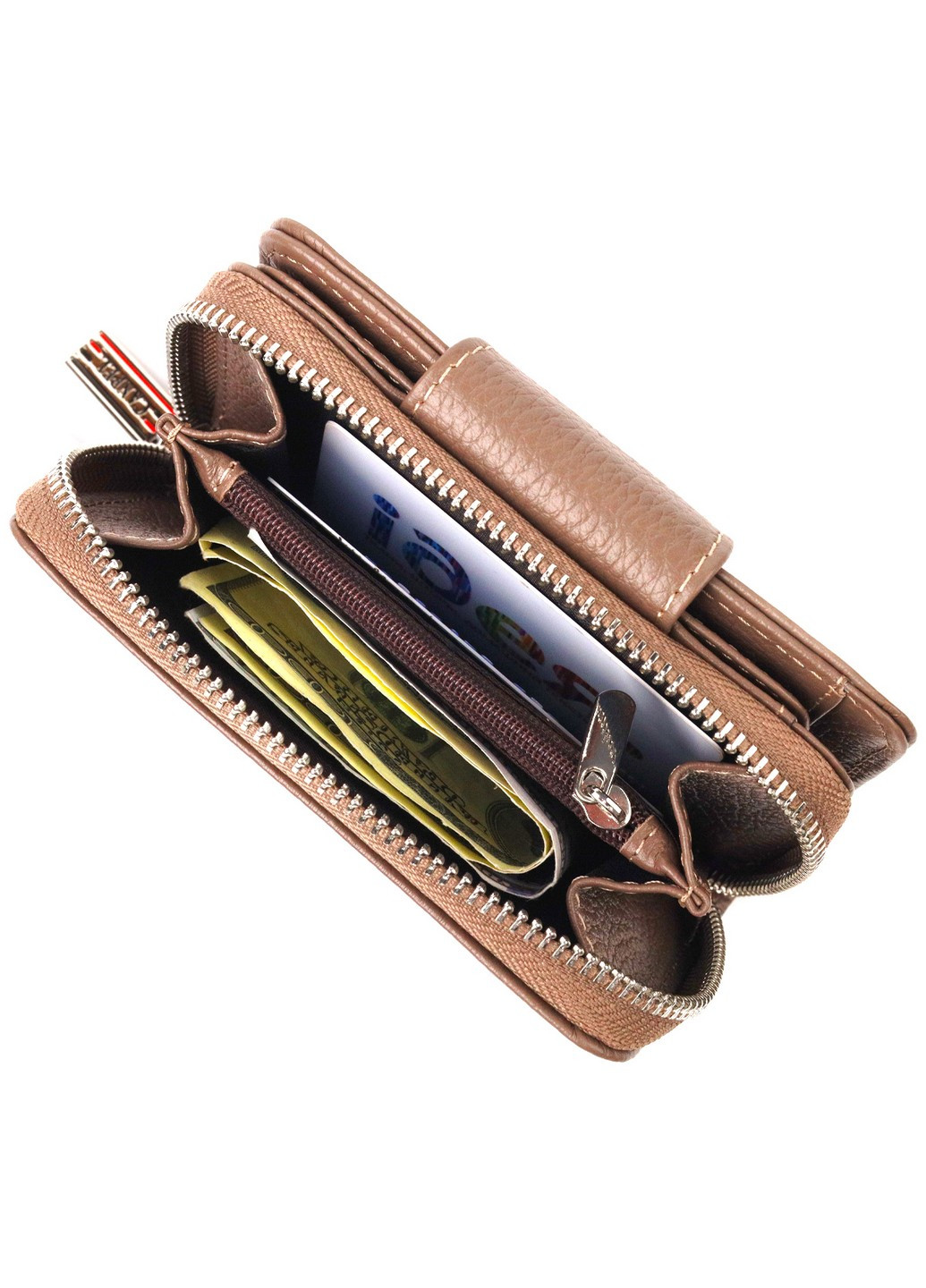 Женский кожаный кошелек 9,5х13,2х3 см Canpellini (259247295)