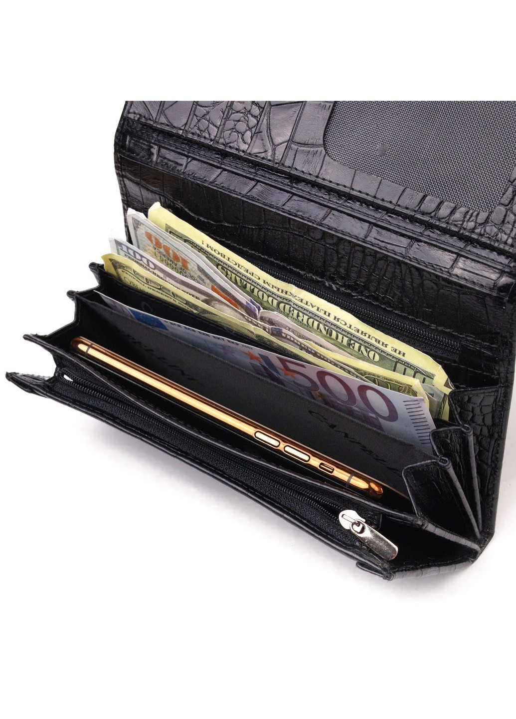 Жіночий шкіряний гаманець 19,2х10,2х2,5 см Canpellini (259247257)