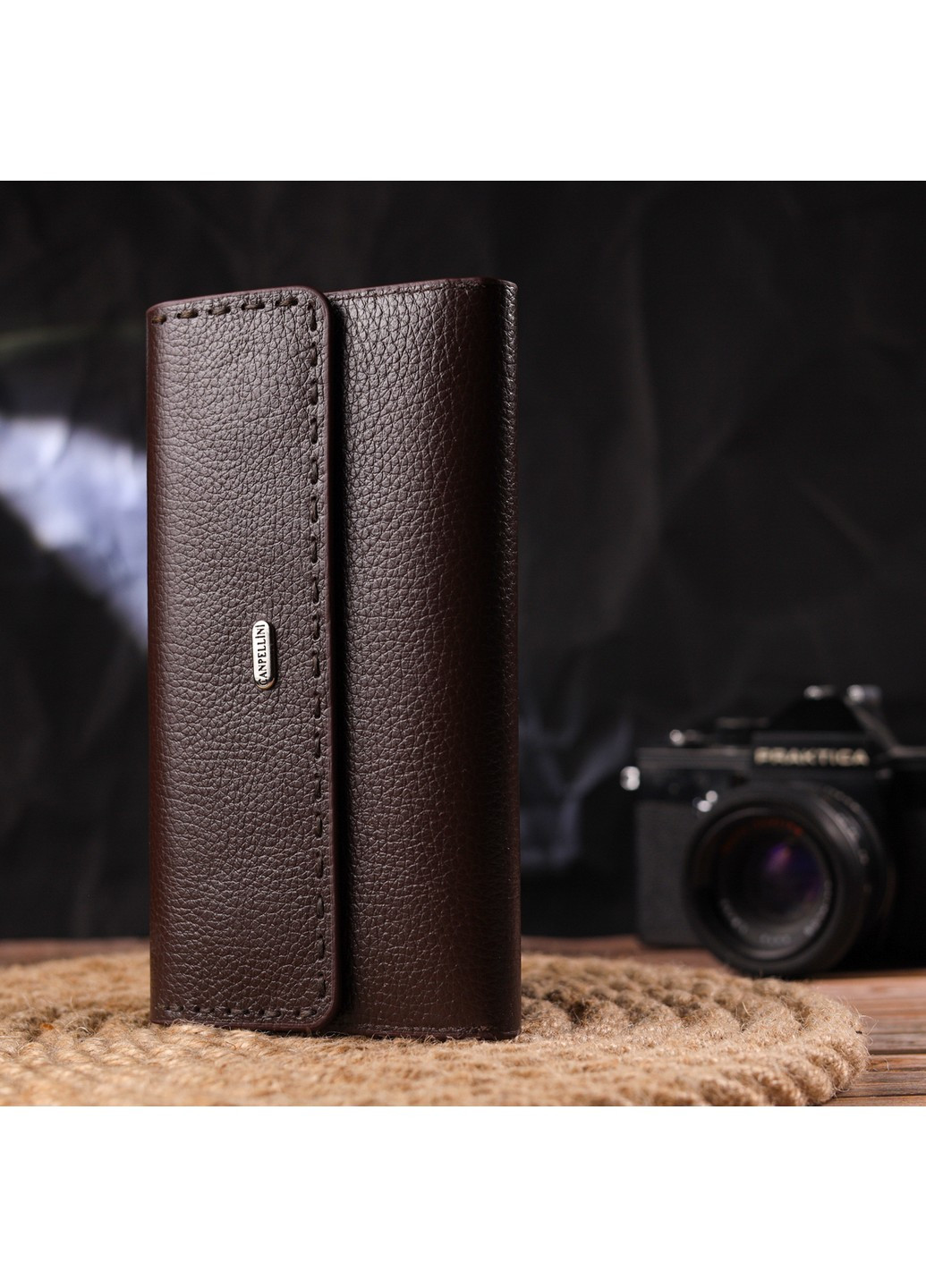 Женский кожаный кошелек 19х10,5х1,5 см Canpellini (259247294)