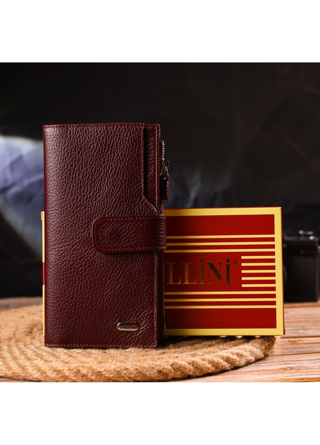 Женский кожаный кошелек 10х18,7х2 см Canpellini (259247273)