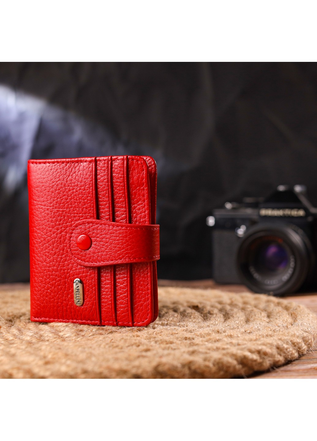 Женский кожаный кошелек 10,6х9х1 см Canpellini (259247312)