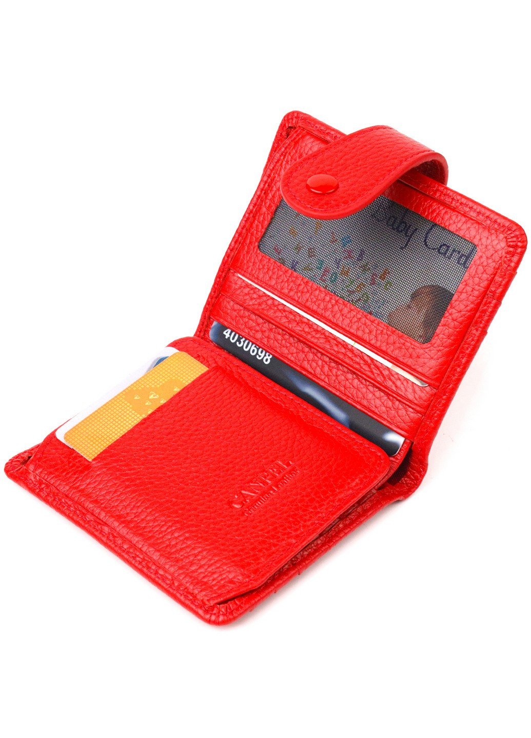 Женский кожаный кошелек 10,6х9х1 см Canpellini (259247312)