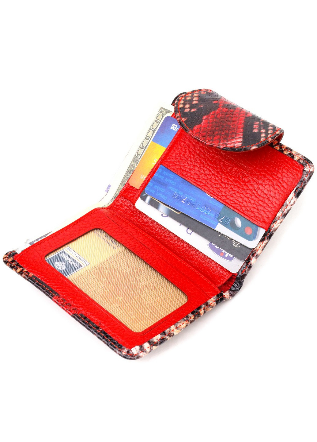 Жіночий шкіряний гаманець 9х11,7х1 см Canpellini (259246280)