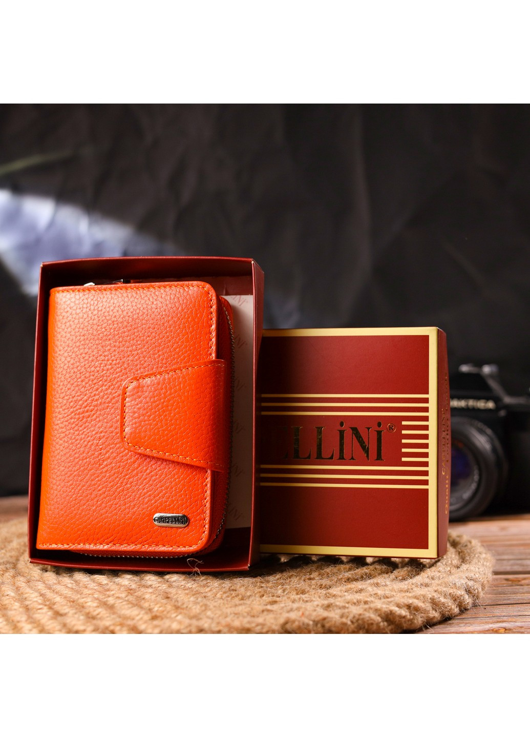 Женский кожаный кошелек 9,5х13,2х3 см Canpellini (259247253)