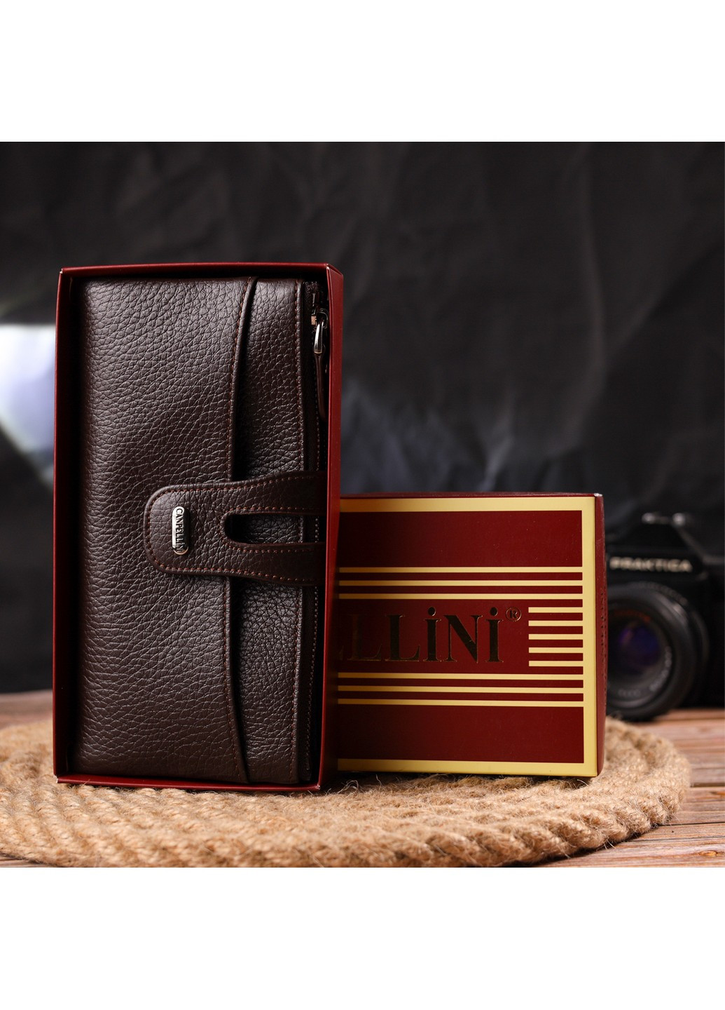 Жіночий шкіряний гаманець 19х9,5х1,5 см Canpellini (259247287)