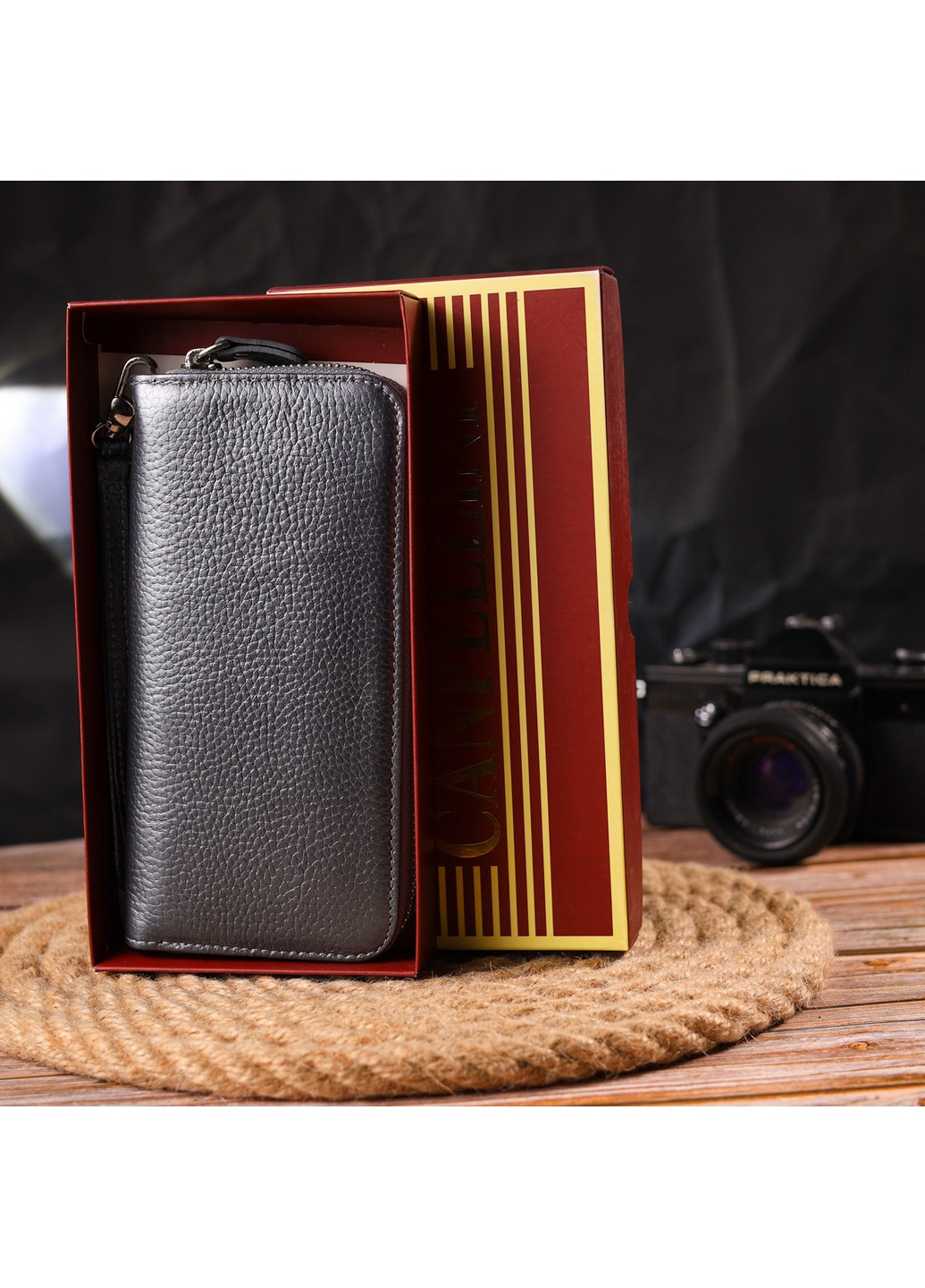 Жіночий шкіряний гаманець 19х9,5х2,5 см Canpellini (259246285)