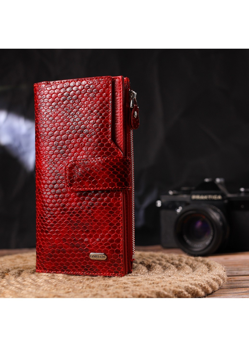 Женский кожаный кошелек 10х18,7х2 см Canpellini (259247297)