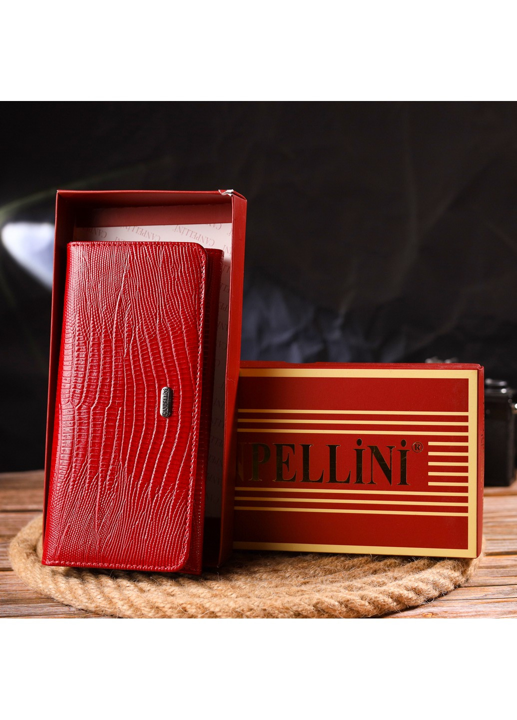 Жіночий шкіряний гаманець 19,19,6х2 см Canpellini (259247246)