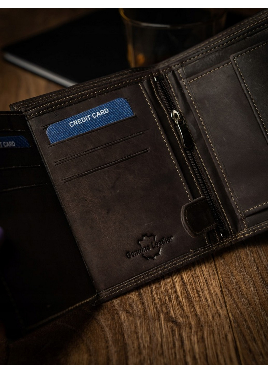 Чоловічий гаманець 12,5х8,5х2,5 см Buffalo Wild (259247450)