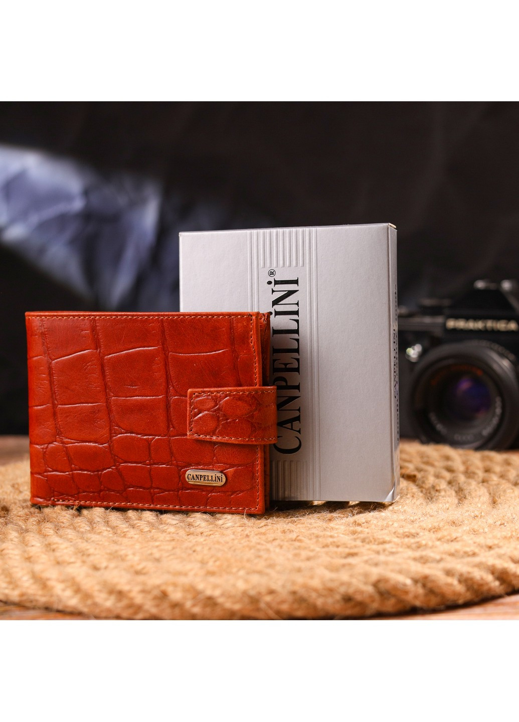 Чоловічий шкіряний гаманець 11х8,3х1 см Canpellini (259247286)