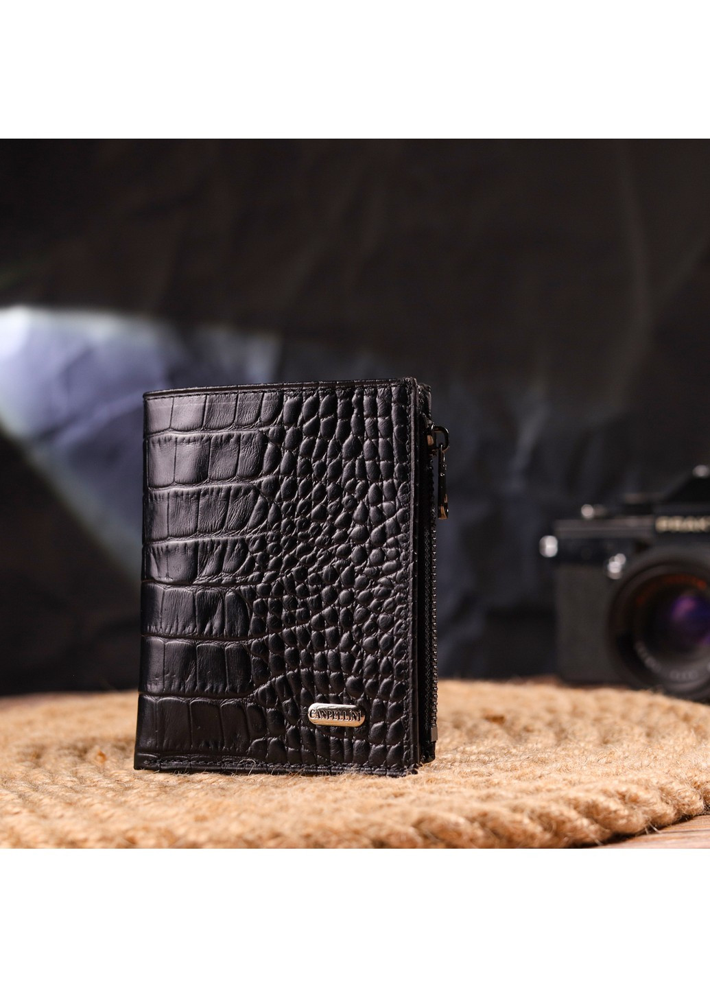 Кожаный кошелек 9,7х11,5х1,5 см Canpellini (259246339)