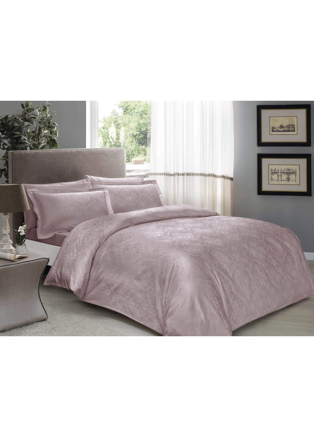 Комплект постільної білизни Daria Lilac Евро Tac (259244073)