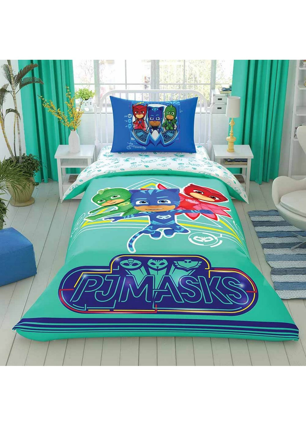 Комплект постельного белья Disney PJ Masks Move Полуторный Tac (259244114)