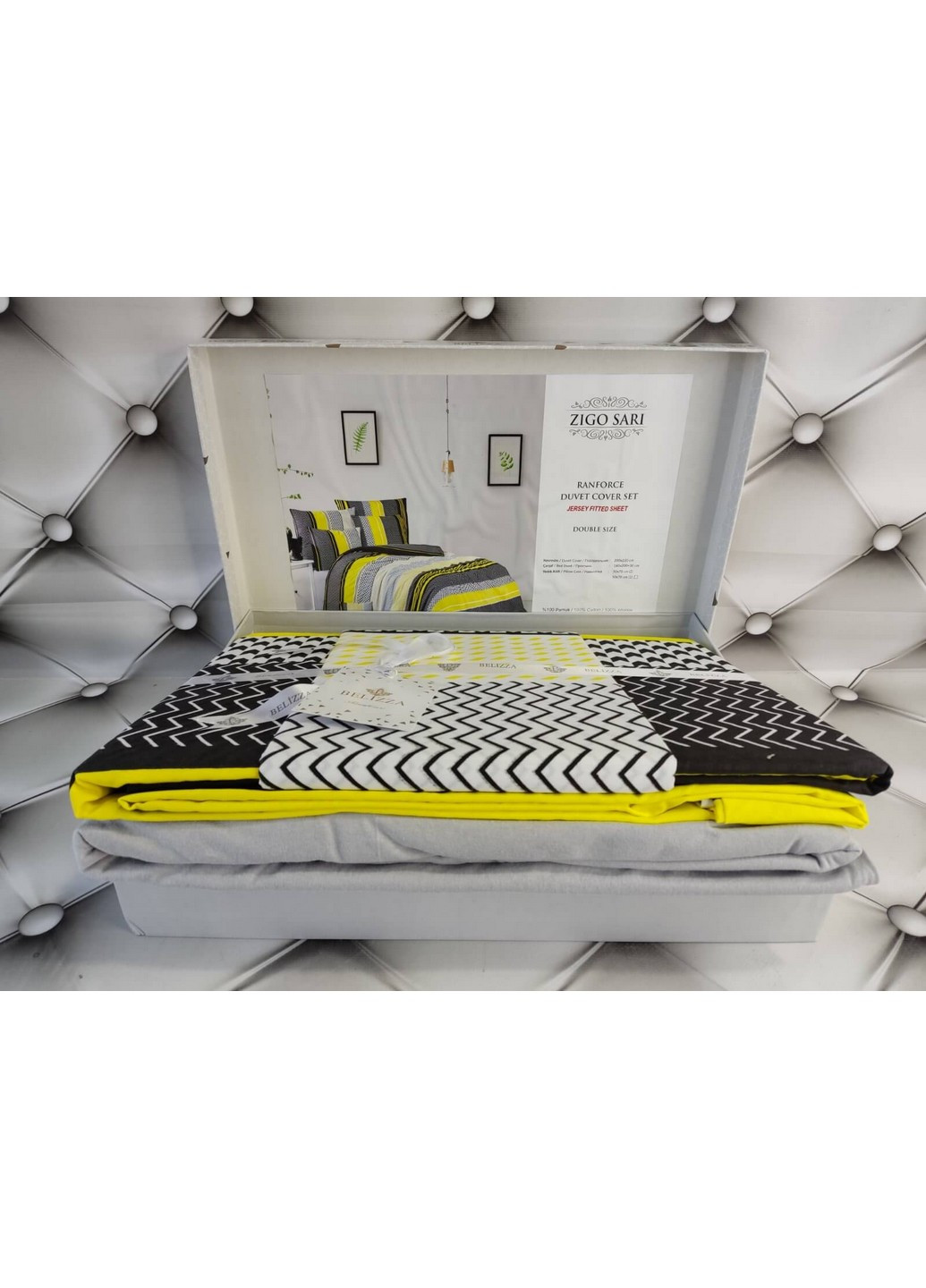 Комплект постільної білизни Zigo Yellow Евро Belizza (259245806)