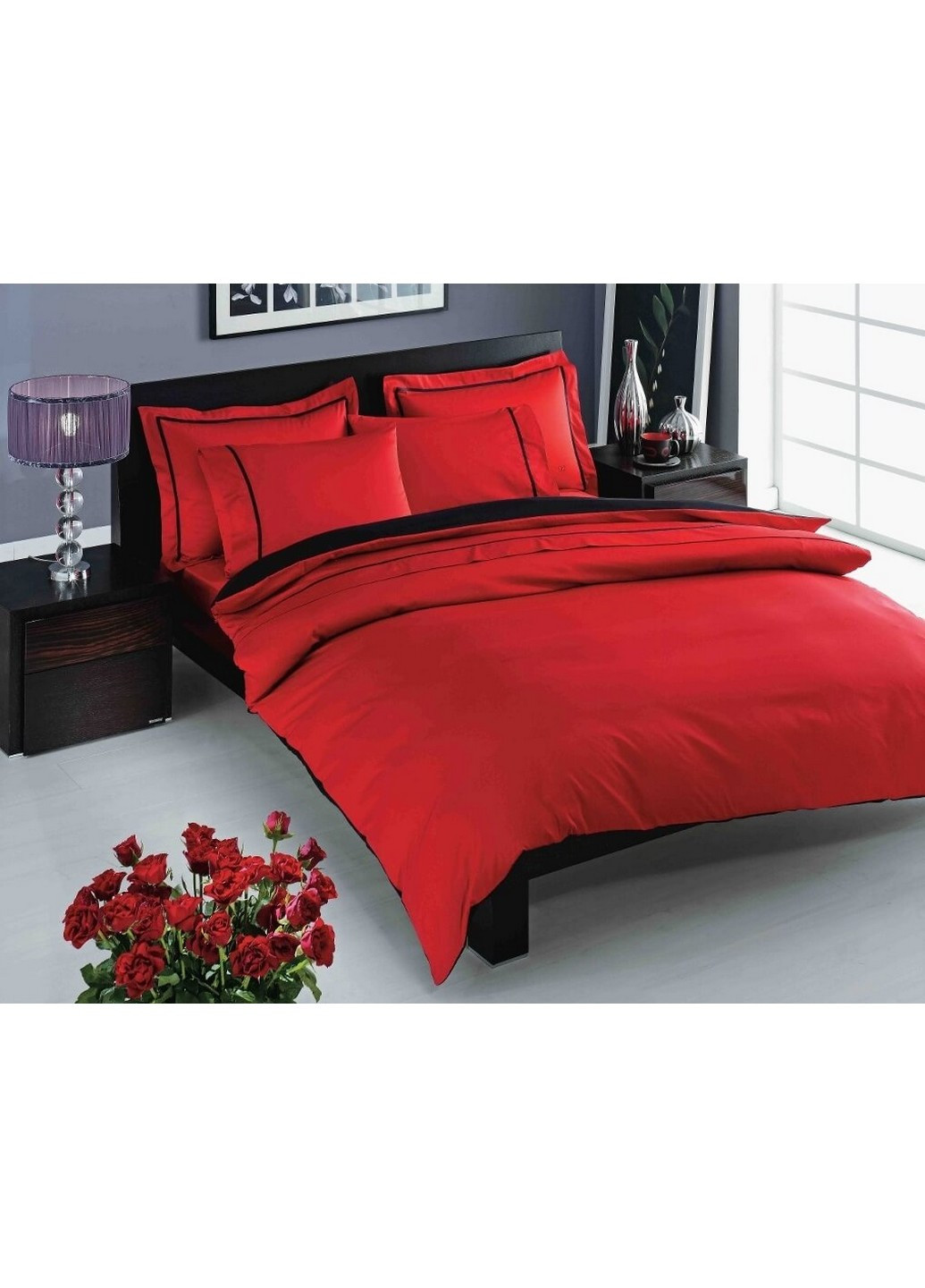 Комплект постельного белья Prestige Red Евро Tac (259245161)