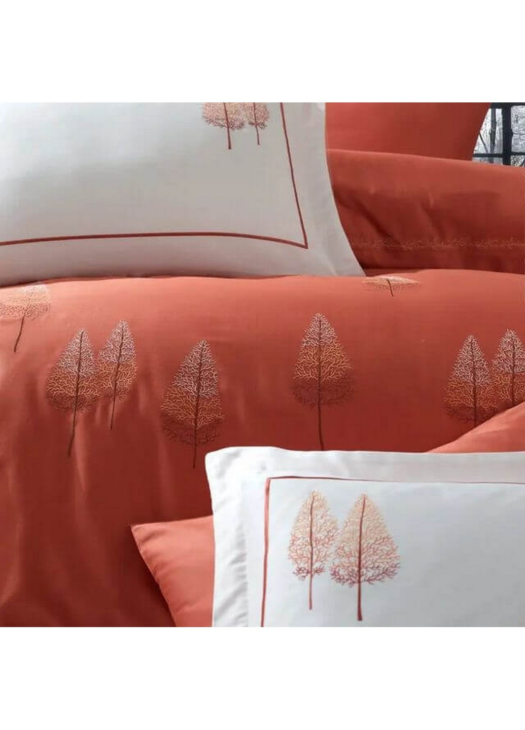 Комплект постільної білизни Pamira Brick з вишивкою Евро Dantela Vita (259244461)