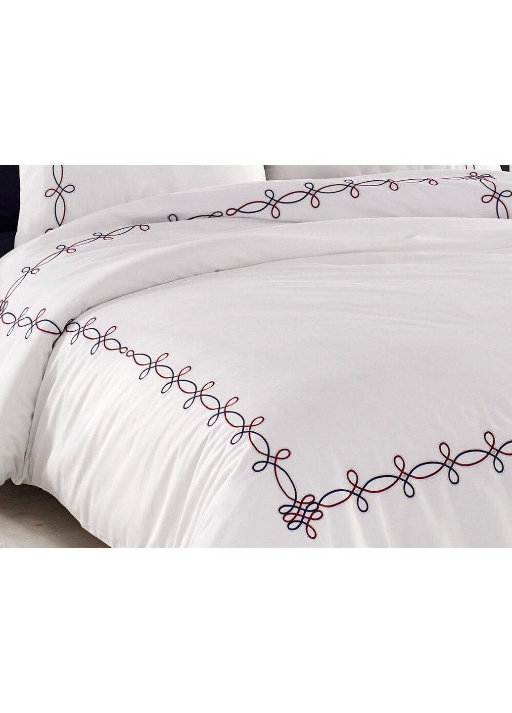 Комплект постельного белья Viola с вышивкой Евро Dantela Vita (259245488)