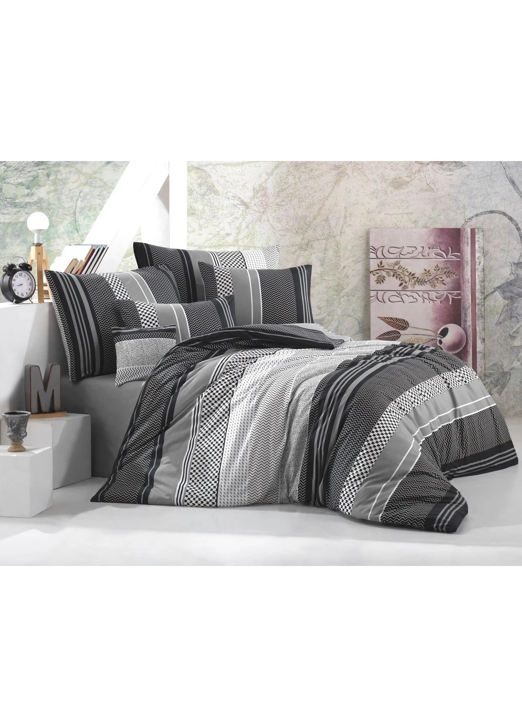 Комплект постільної білизни Zigo Grafit Grey Евро Belizza (259244808)