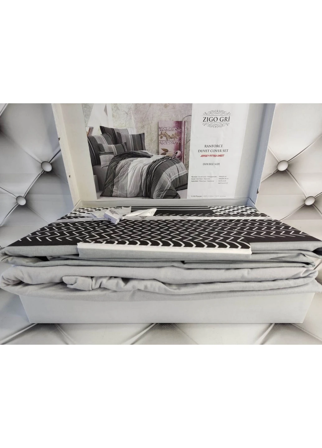 Комплект постільної білизни Zigo Grafit Grey Евро Belizza (259244808)