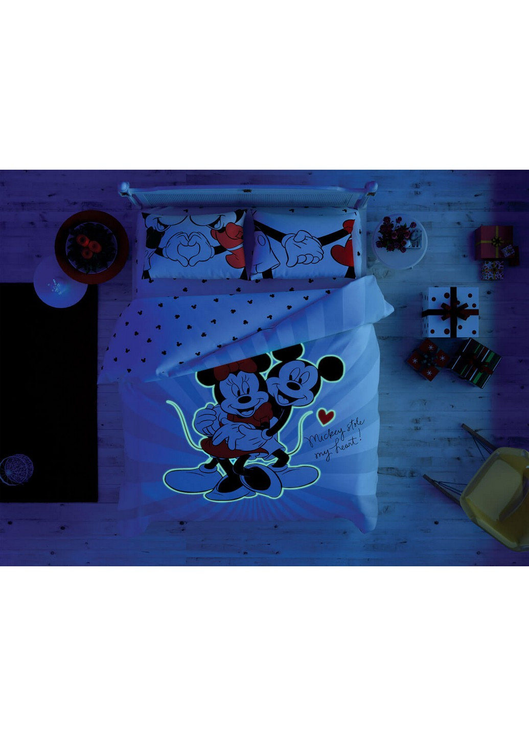 Комплект постільної білизни Disney M&M Love Day+світиться у темряві Евро Tac (259243945)