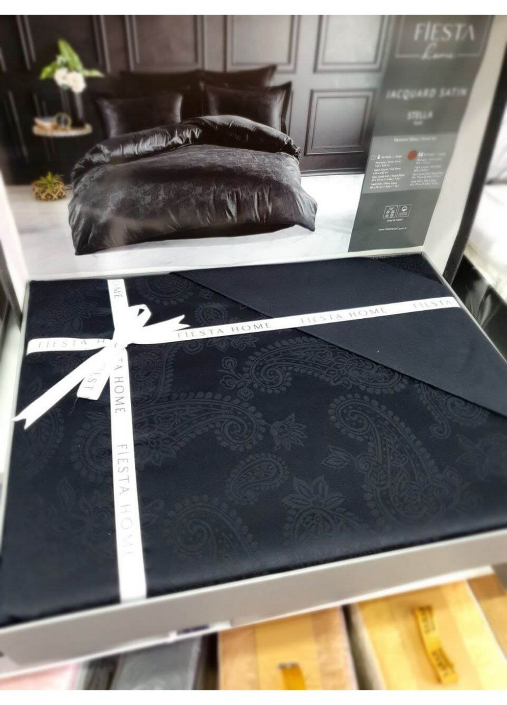 Постільна білизна Stella Black Евро Fiesta (259247401)