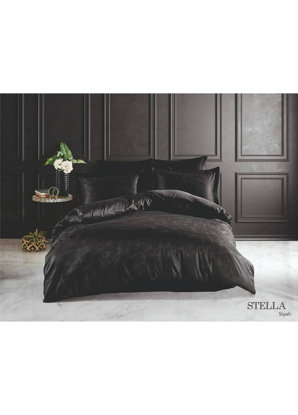 Постельное белье Stella Black Евро Fiesta (259247401)