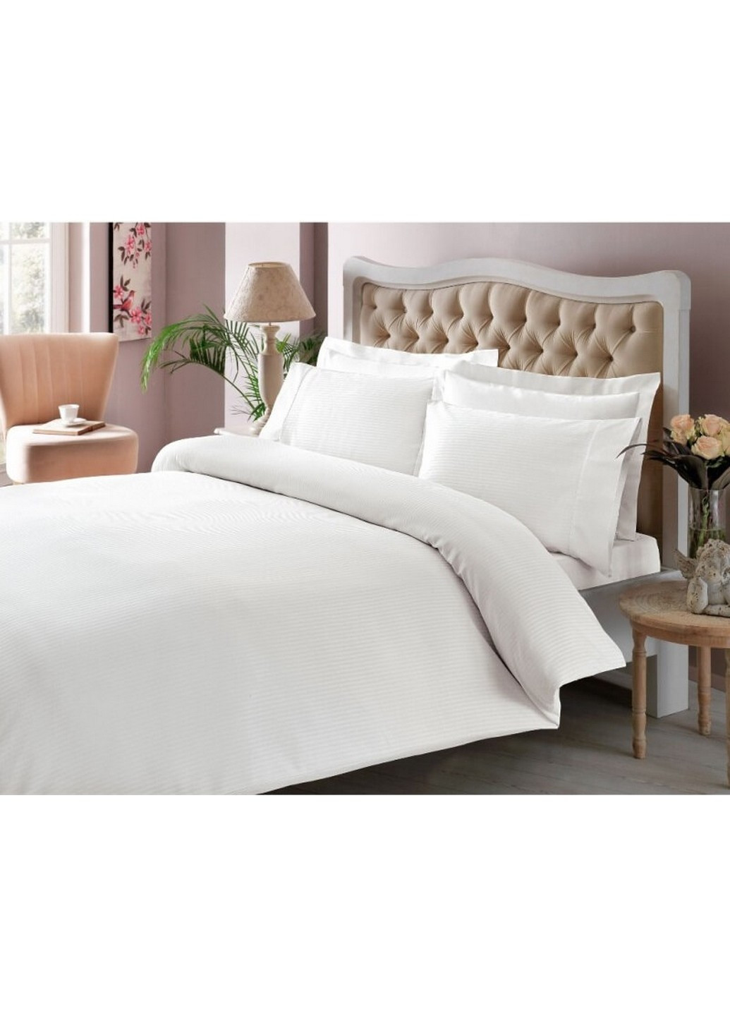 Постельное белье Premium Basic White King Size Tac (259246215)