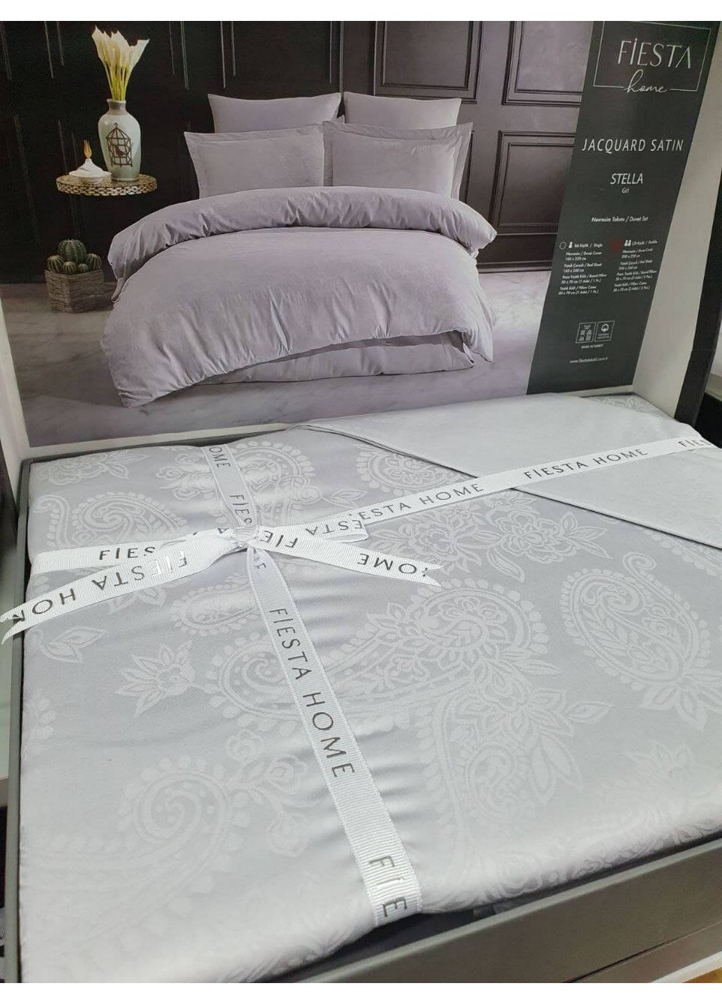 Постільна білизна Stella Grey Евро Fiesta (259247402)